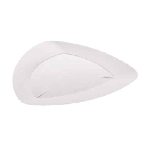 Piatto ecologico e compostabile triangolare da 21cm