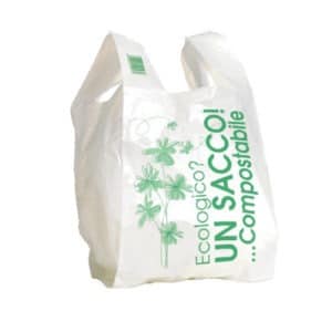 Shopper bio compostabili in MaterBi naturale per la spesa