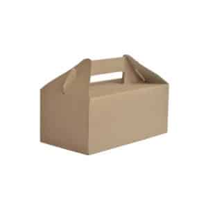 Scatola asporto porta cibo biodegradabile con misure 22,8x12,2cm h 9,7cm