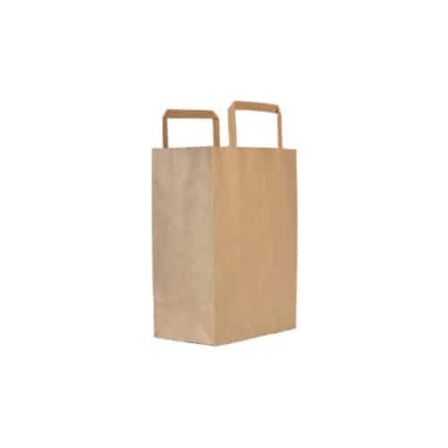 Shoppers in carta avana riciclata 27+12x37 cm 350 pz