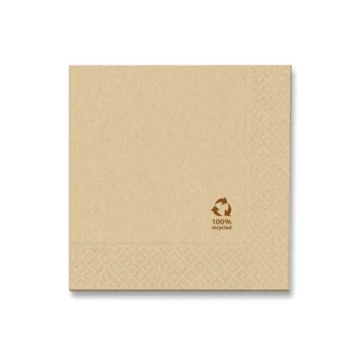 Tovaglioli di carta per ristoranti di origine vegetale 2 veli 33×33 cm