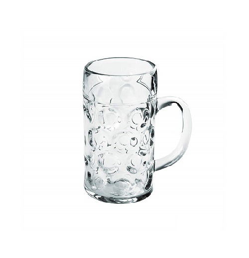 Boccale per Birra riutilizzabile trasparente da 500 cc
