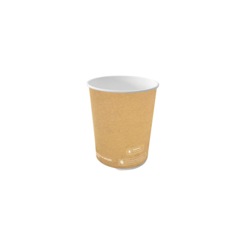 Bicchieri caffe personalizzati in cartoncino avana 125 ml 100 pz