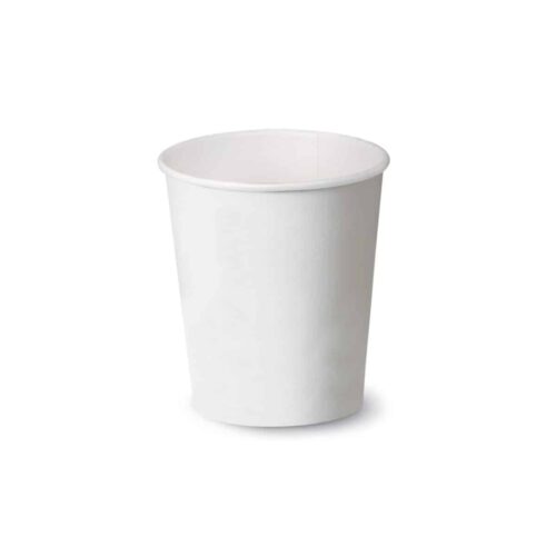 bicchieri compostabili bianchi personalizzati in cartoncino 240 ml