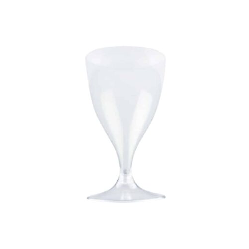 calice trasparente biodegradabile per vino