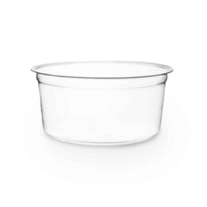 contenitori trasparenti in bioplastica compostabile da 470 ml