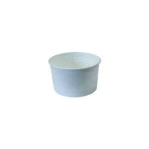 Coppette gelato bianche personalizzate biodegradabili 80 ml