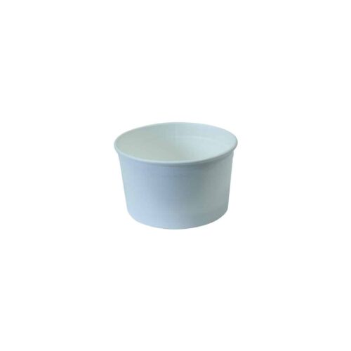 Coppette gelato bianche personalizzate biodegradabili 80 ml