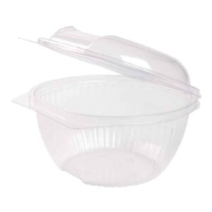 Insalatiera trasparente personalizzata incernierata 1000 ml compostabile