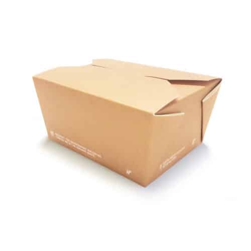 scatole per alimenti personalizzate da 1350 ml in cartoncino biodegradabile