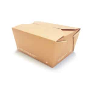 scatole avana in cartoncino biodegradabile da 1000 ml per alimenti