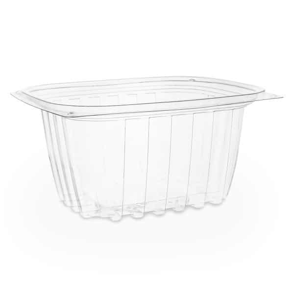 Contenitori trasparenti ecologici e compostabili rettangolari