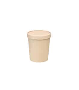 ciotole in carta kraft con coperchio compostabili