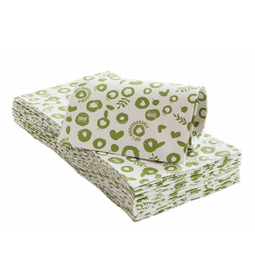Tovaglia in carta e PLA verde 100x100 cm 25 pz