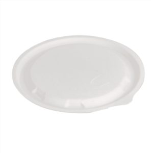 coperchio bianco compostabile in polpa di cellulosa 14 cm