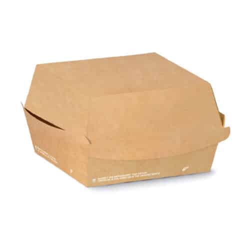Porta burger in cartoncino avana 12x12x11 cm 400 pz