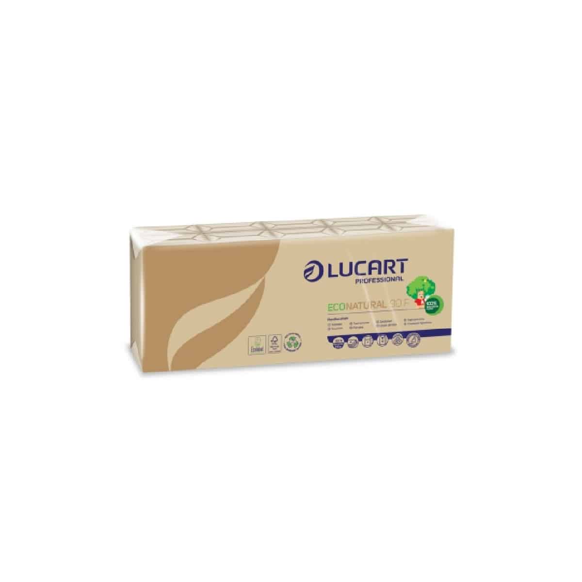 Fazzoletti 4 veli carta riciclata avana 10 pz