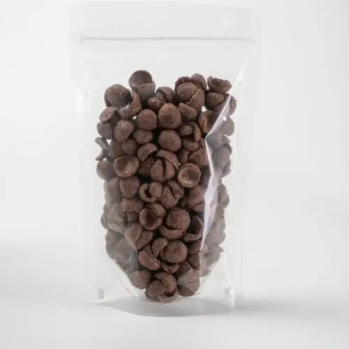 Sachet stand up transparent compostables