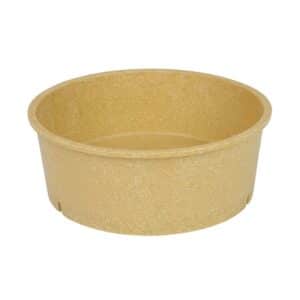 Contenitore per insalata da 1000 ml riutilizzabile in materiale resistente, color sabbia