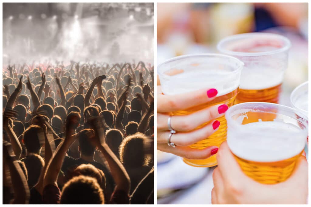 Bicchieri personalizzabili per eventi, concerti e sagre