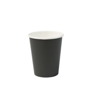 bicchieri neri compostabili in cartoncino