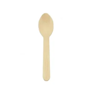cucchiaio biodegradabile di legno 16,5 cm monouso