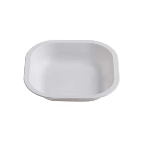 barquettes thermosoudables carrées 18x18 cm blanches
