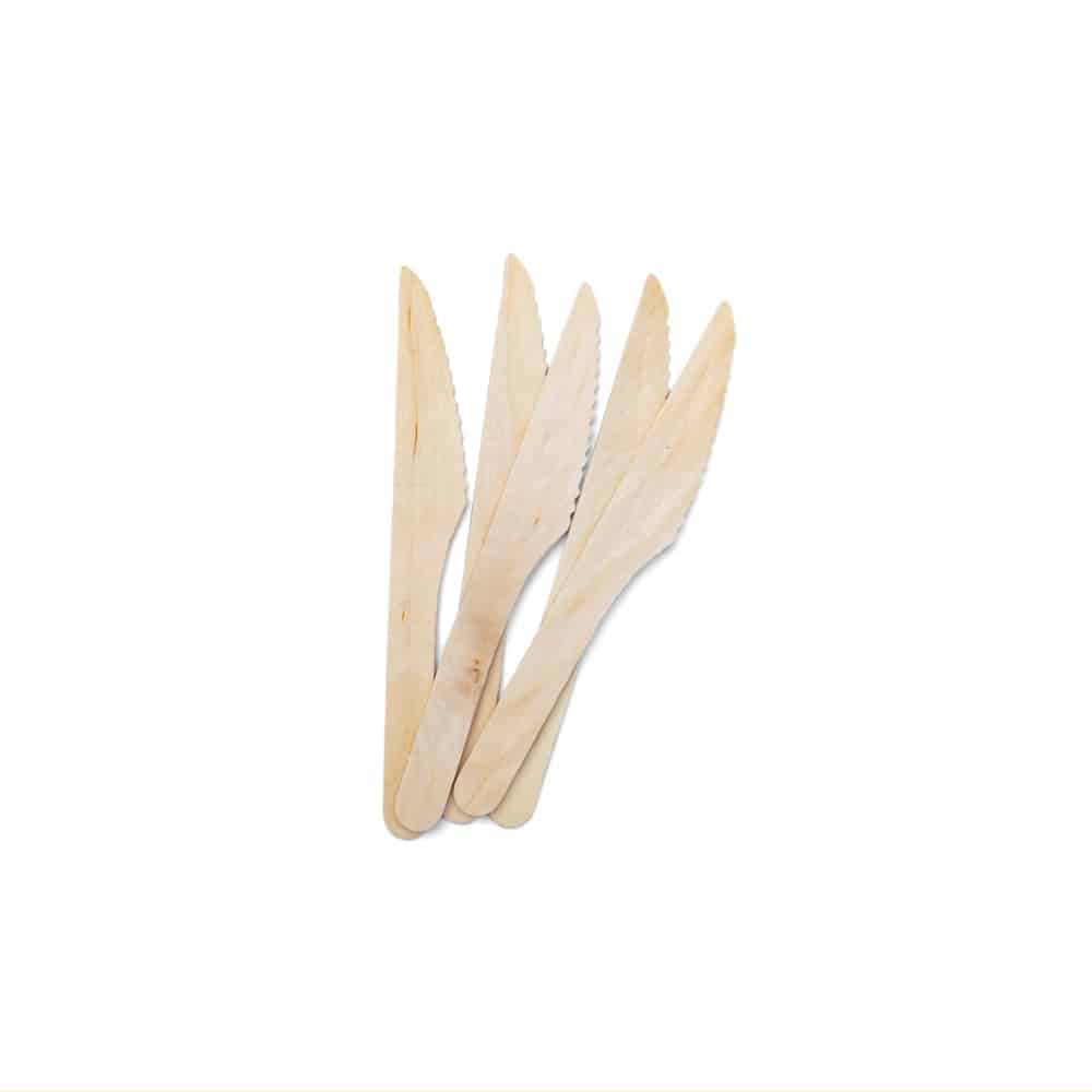 coltello di legno monouso