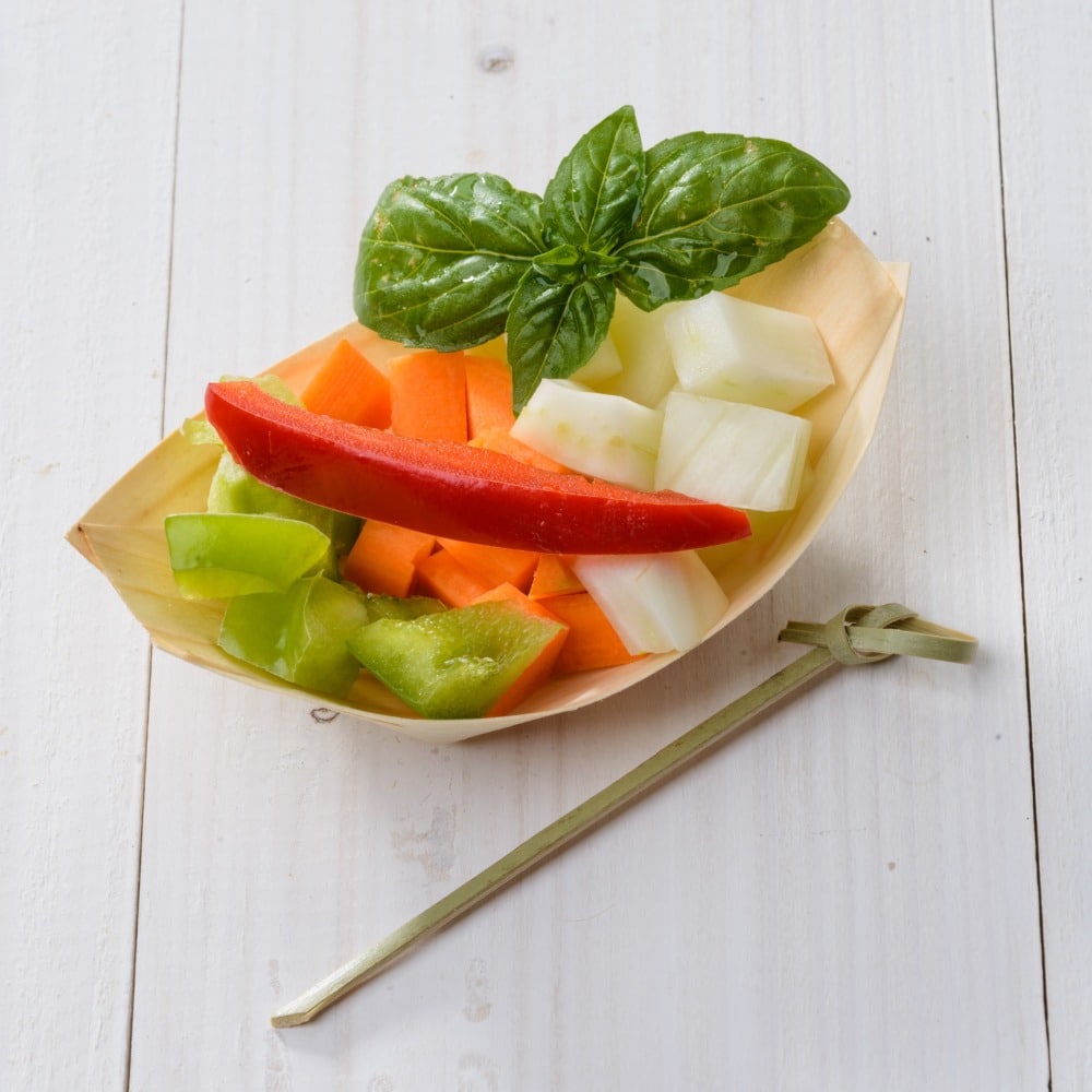 Piattini in legno per aperitivi