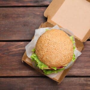 contenitori hamburger da asporto