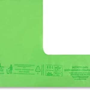 Shopper cm 23x43 biodegradabili verdi