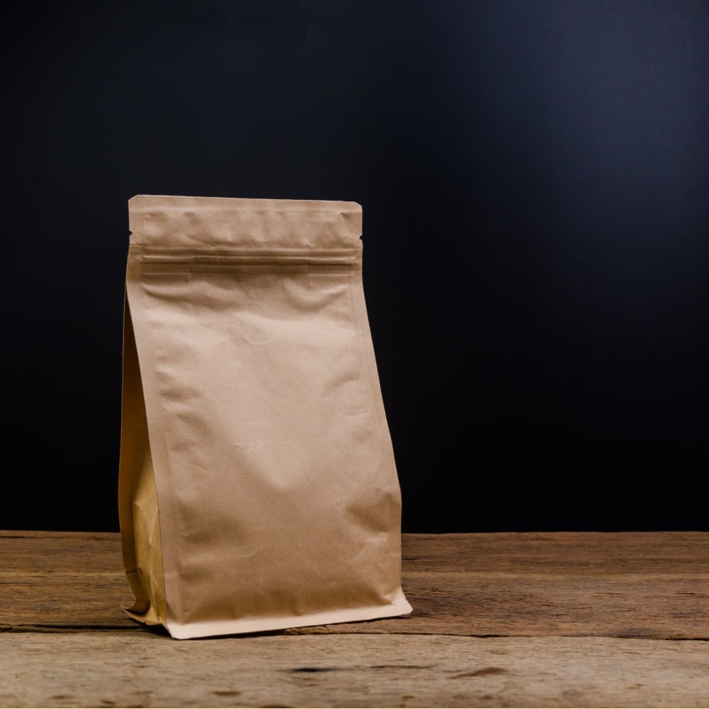 Sacchetti carta con zip compostabili