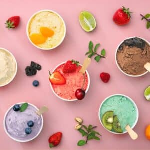 coppette di carta per gelato avana