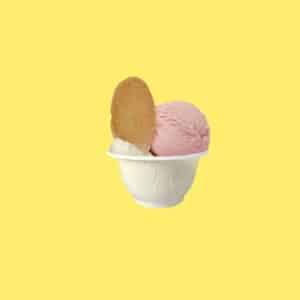 coppette per gelato bianche in pla