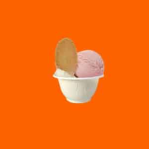 coppette per gelato bianche in pla 80ml