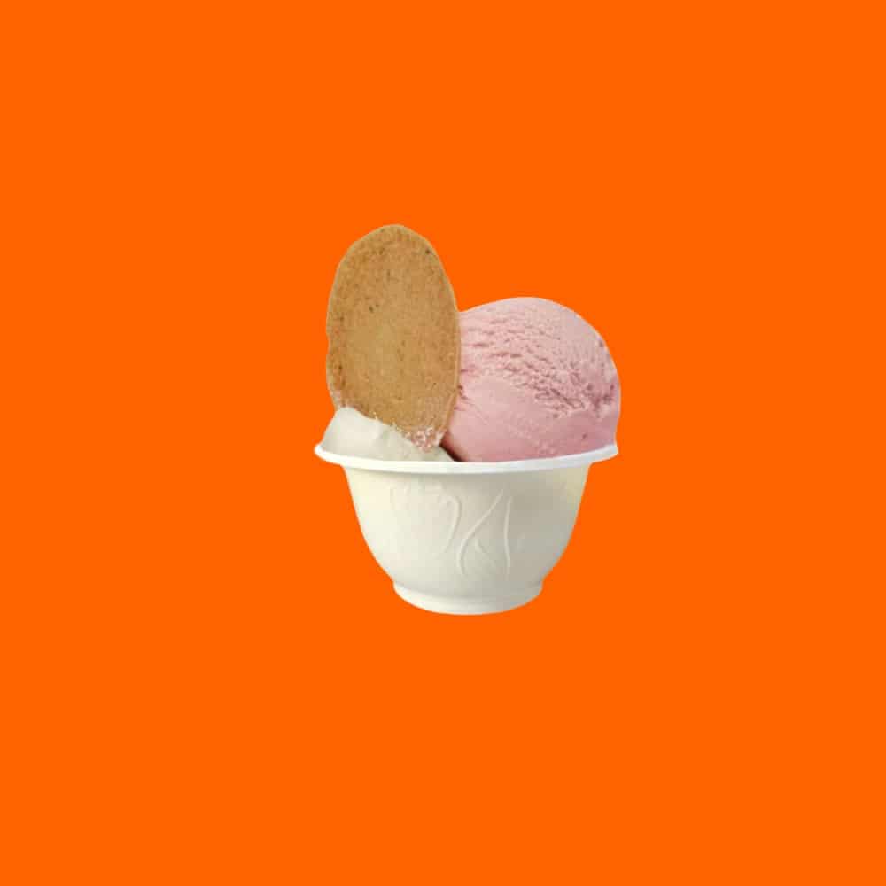 coppette per gelato bianche in pla 80ml