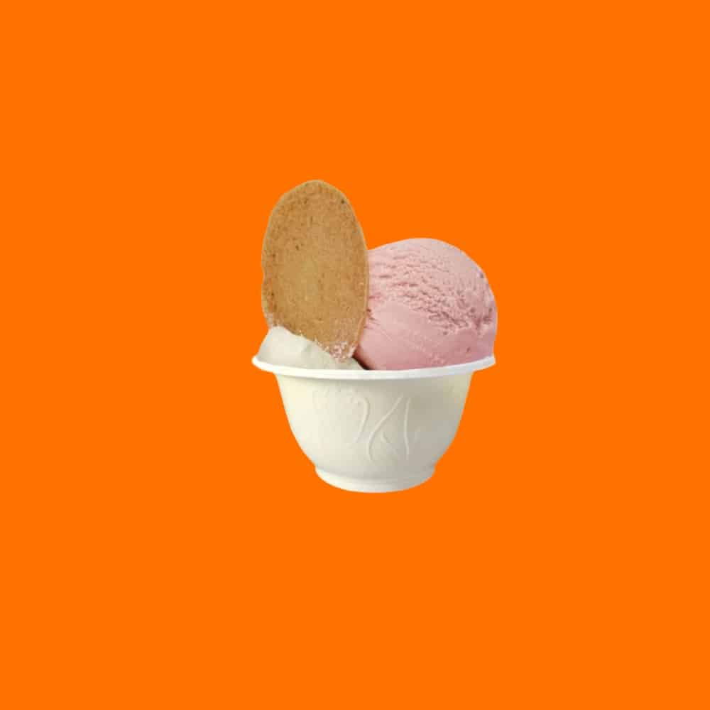 coppette per gelato bianche in pla 80ml