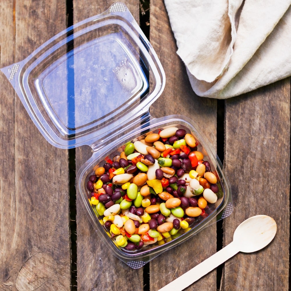 contenitori trasparenti con coperchio per alimenti
