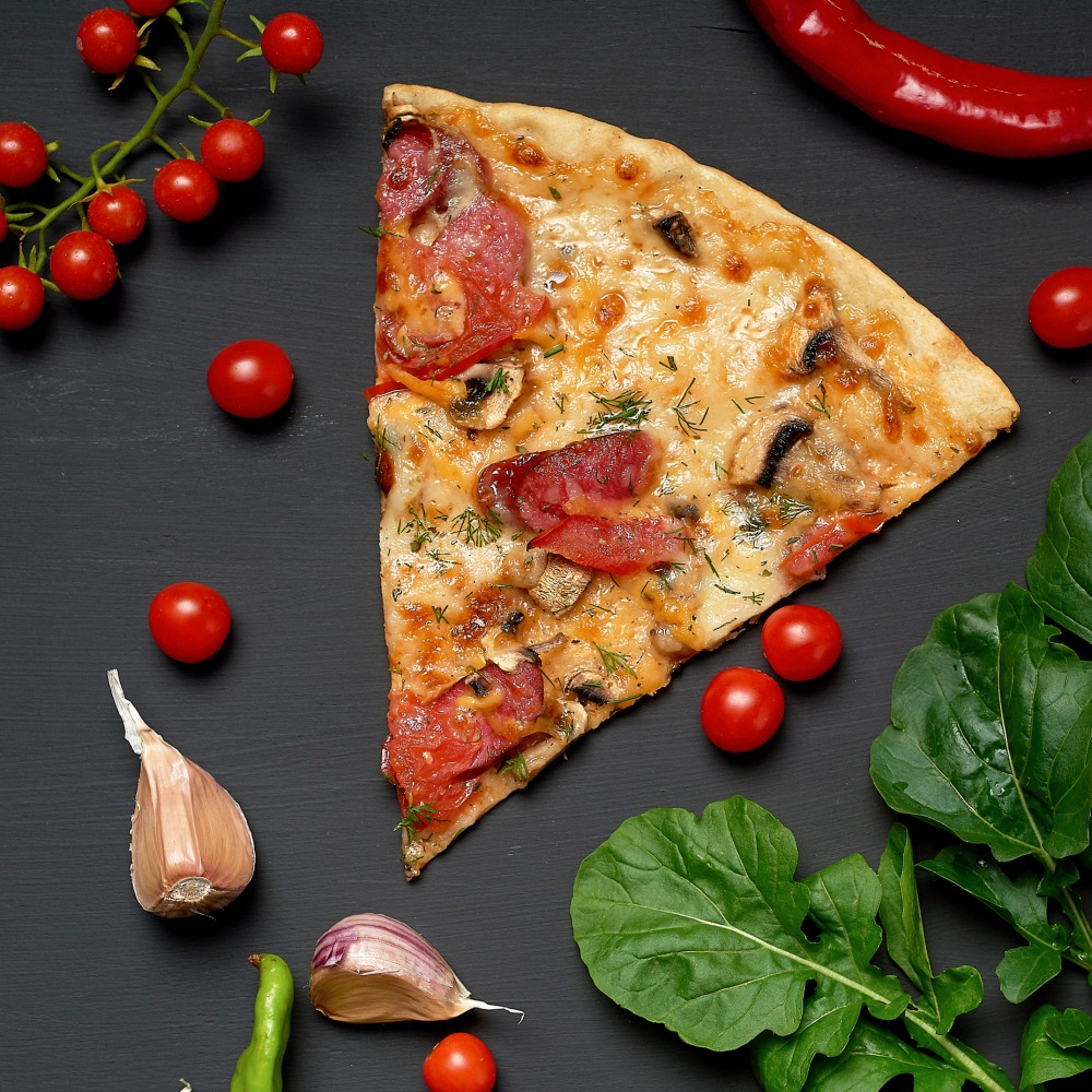 Piatti pizza triangolari
