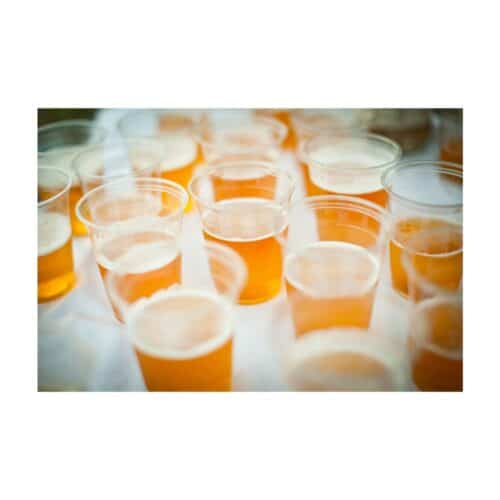 Bicchieri trasparenti per acqua o vino biodegradabili da 150 ml