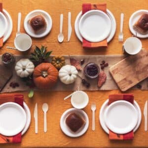 Piatti biocompostabili usa e getta ecosostenibili
