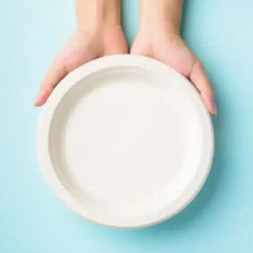 Piatti grandi biocompostabili ecologici
