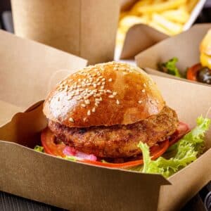 Porta burger in cartoncino