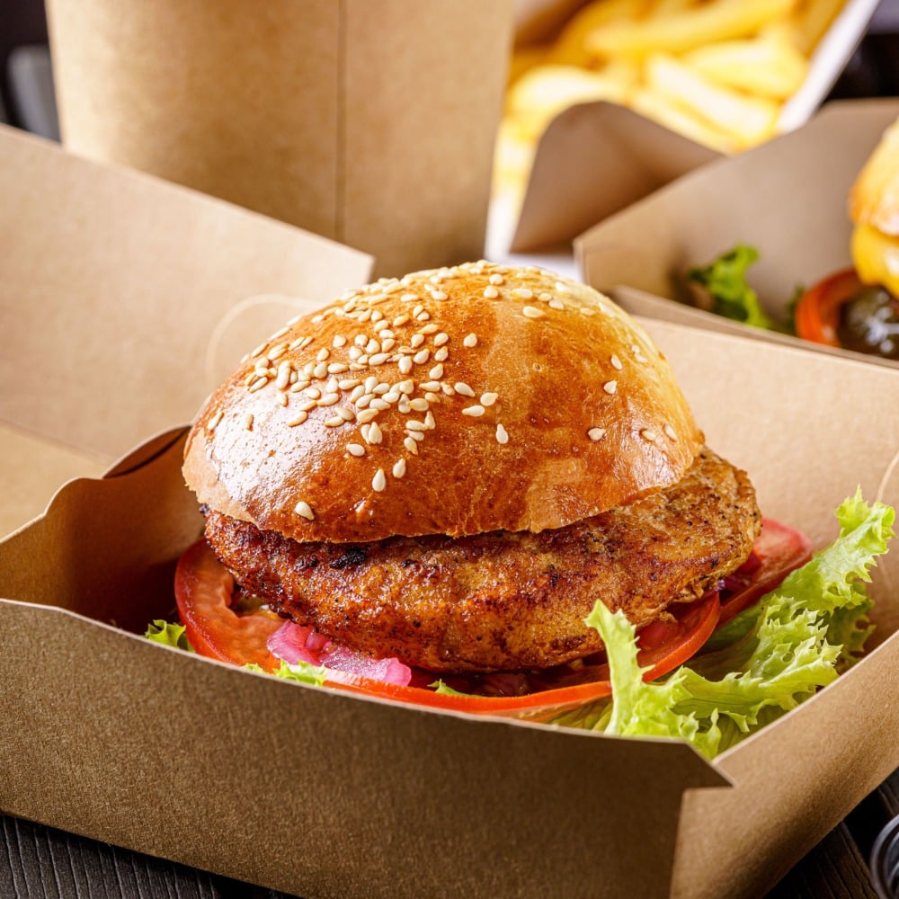 Porta burger in cartoncino