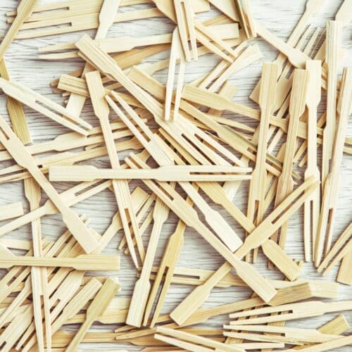 Stecchini in legno doppia punta ecosostenibili
