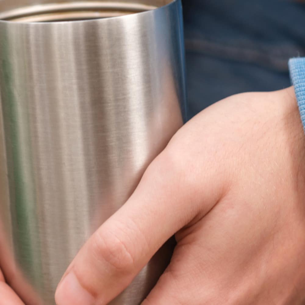Tazza termica in acciaio sostenibile