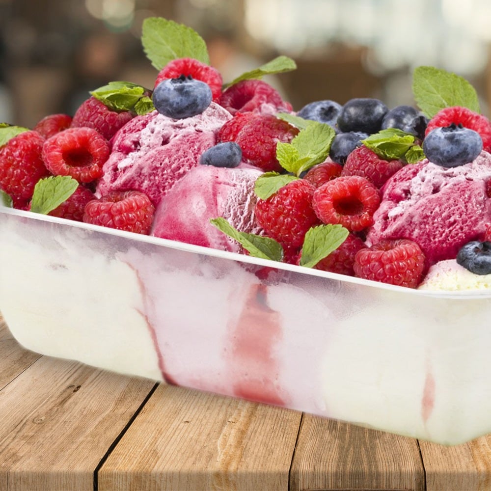 vaschetta per gelato a basso impatto ambientale