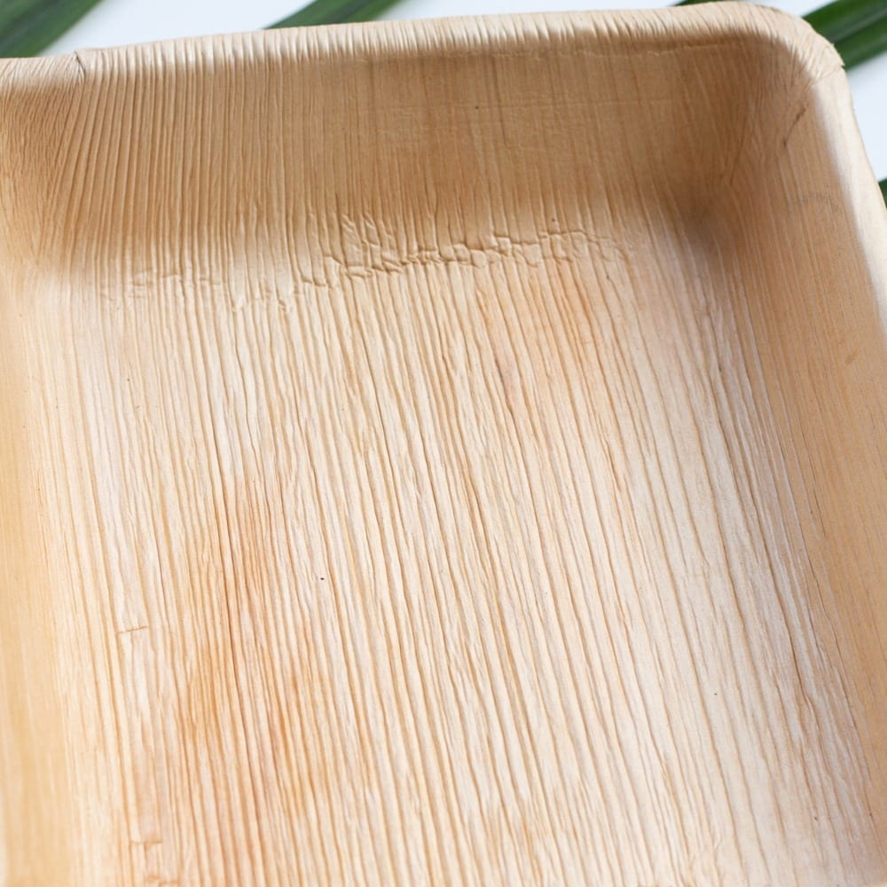 Vaschette in foglia di palma biodegradabili
