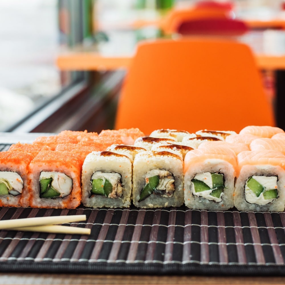 Vassoio sushi biodegradabile