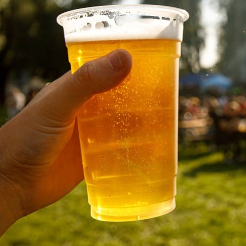 Bicchieri birra ecologici trasparente - 500 ml - Ekoe ®